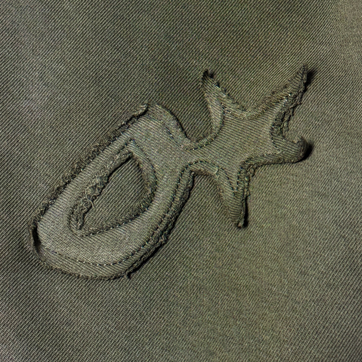 Olive patch logo joggers