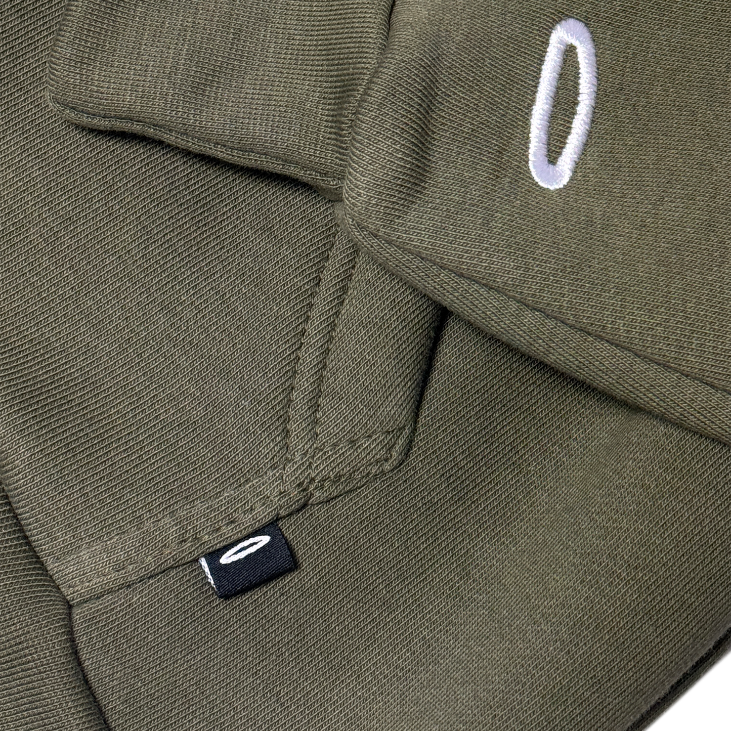DRM olive zip-up