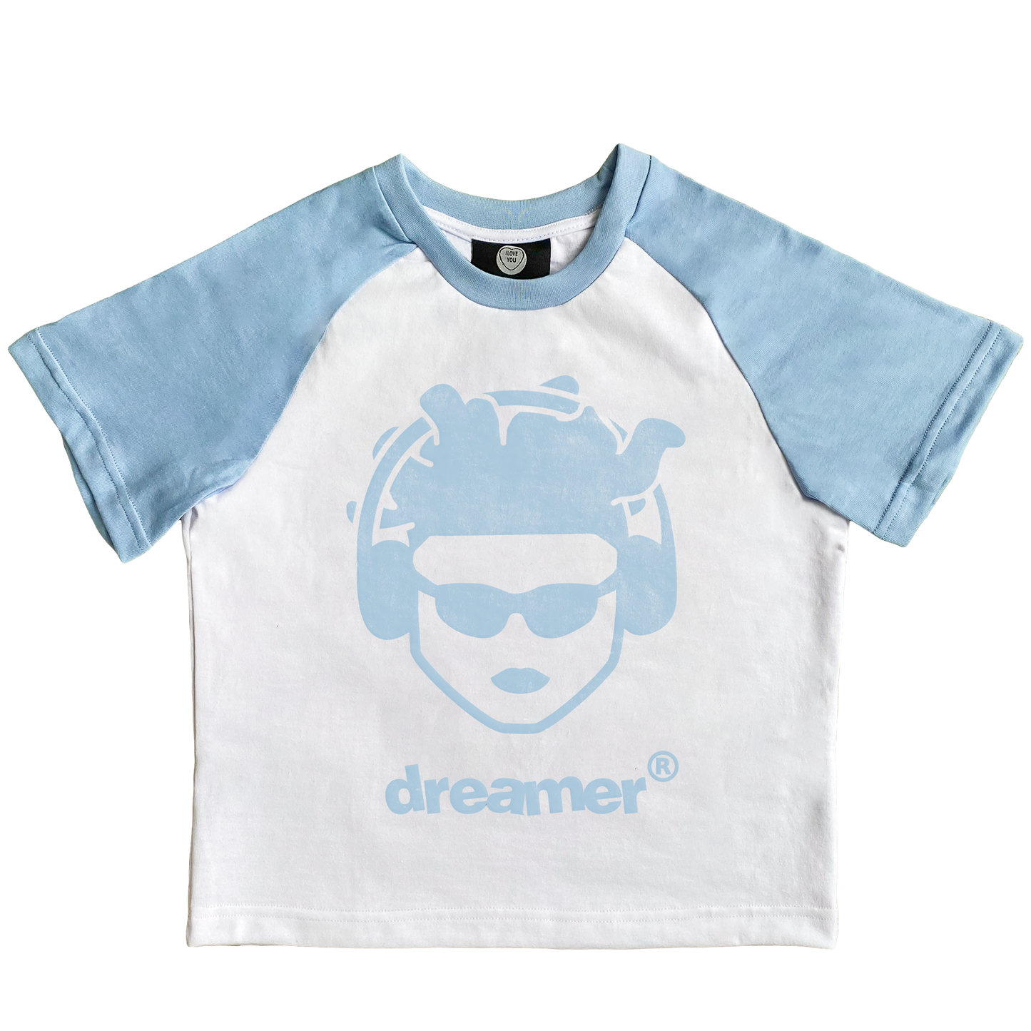Afro man baby t blue