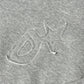 Grey patch logo hoodie
