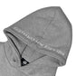 Grey patch logo hoodie