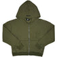 Olive patch logo zip-up