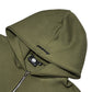 Olive patch logo zip-up
