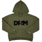 DRM olive zip-up