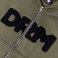 DRM olive zip-up