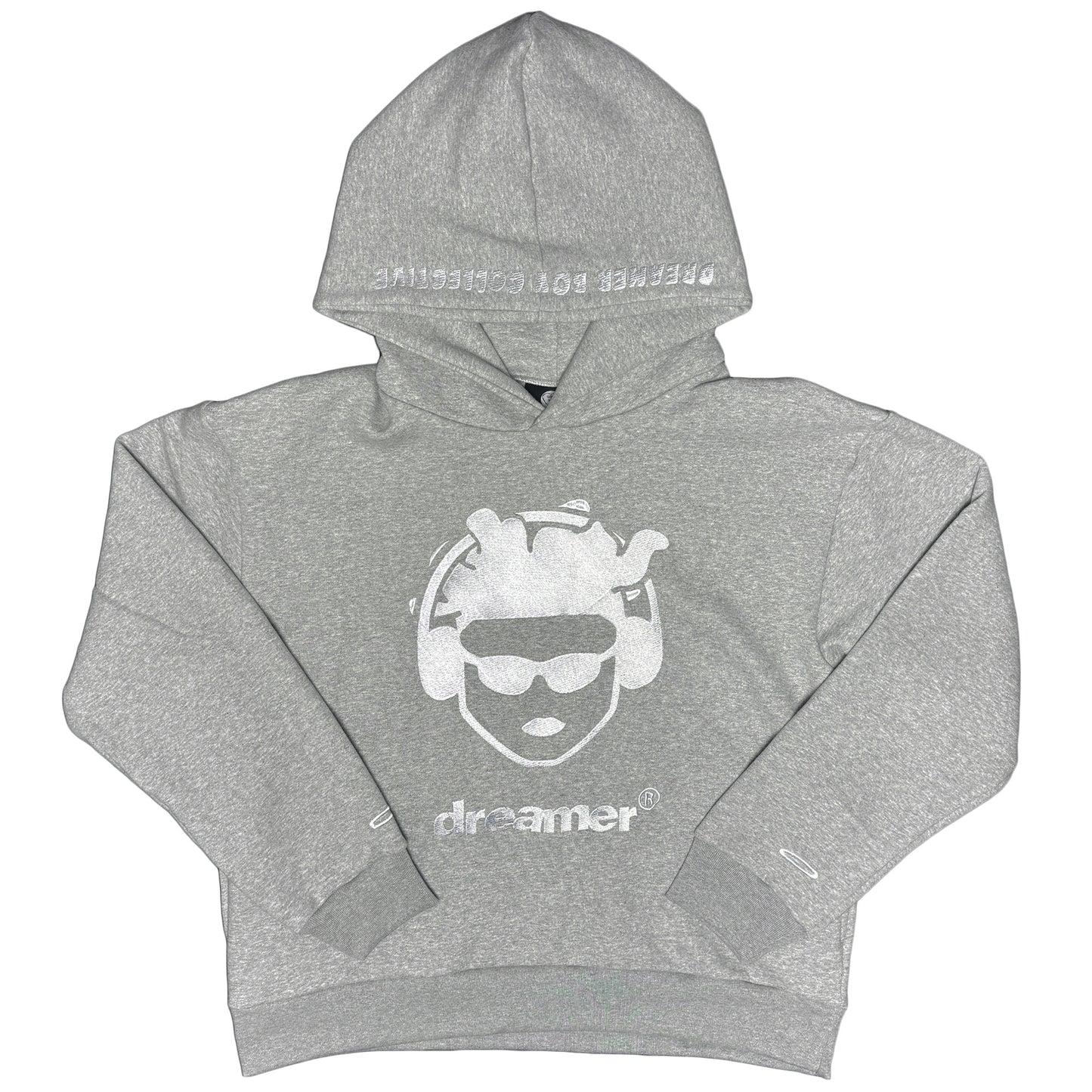 Afro man hoodie grey