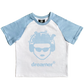 Afro man baby t blue